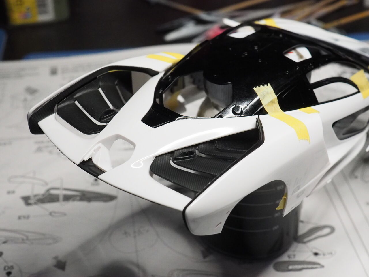 作る タミヤ マクラーレン・セナ 1/24 「その6 カーボンデカール④