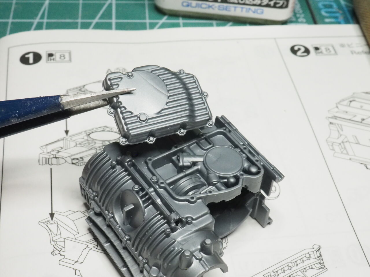 作る アオシマ ホンダ DREAM CB750 Four '69 K0 1/12「その3 作る アオシマ ホンダ DREAM CB750 Four '69 K0 1/12「その3