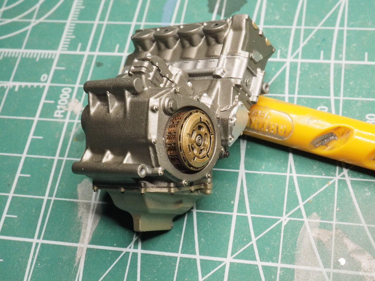 最終値下げ 作る タミヤ KAWASAKI Ninja ZX-RR 1/12「その2 エンジン① 模型製作用品