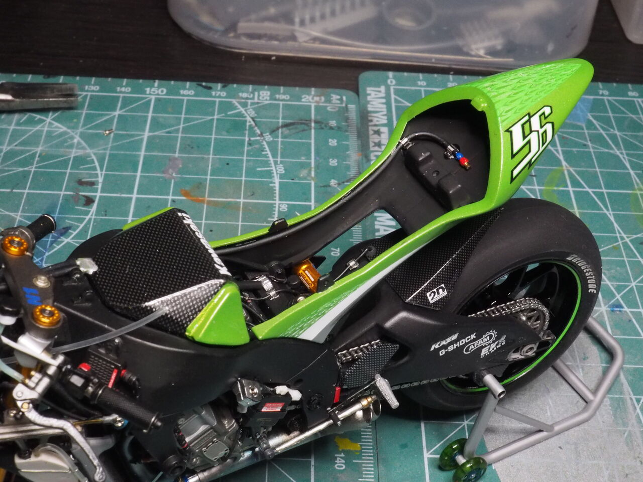 作る タミヤ KAWASAKI Ninja ZX-RR 1/12「その15 完成・・・と