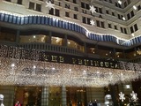 ペニンシュラホテルロビー　イルミネーション