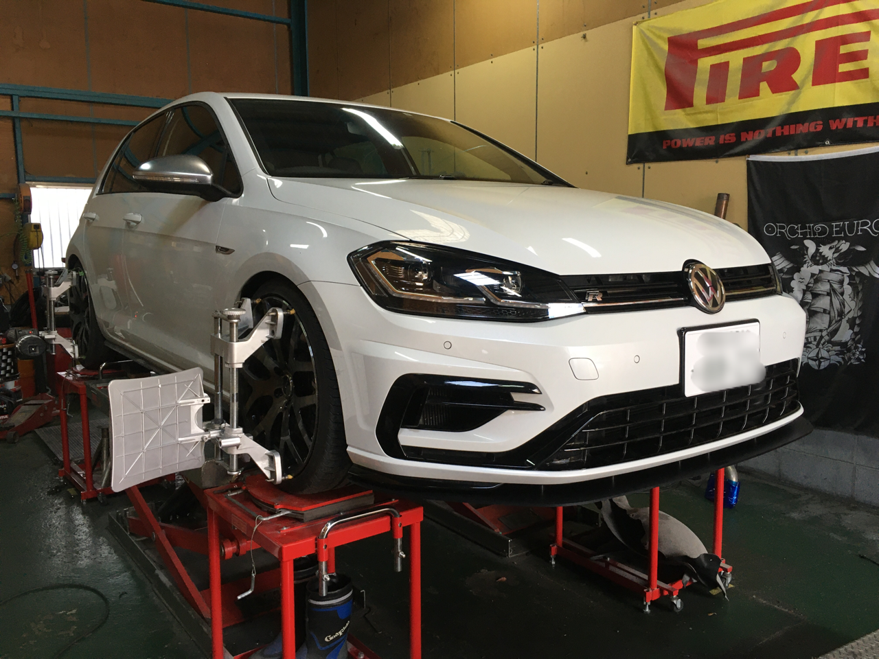 VWゴルフ7.5R ダウンサス取付 : H-SPORT BLOG VWゴルフ7.5R ダウンサス取付 : H-SPORT BLOG