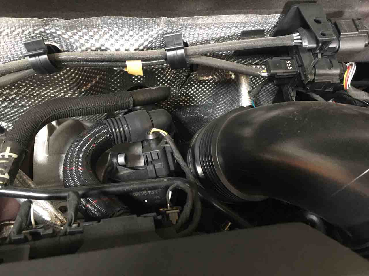 VWゴルフ7．5GTIパフォーマンス ターボインレットパイプ交換