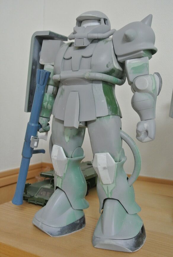 1 60 旧キット 量産型ザク シャアザク 新プラモ作っちゃお 1 60 旧キット 量産型ザク シャアザク 新プラモ作っちゃお