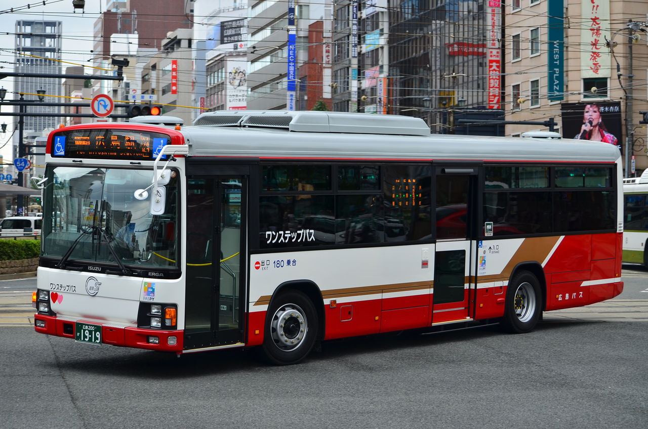 広島バス エルガ初導入 Kl Mp35jm 広島バス エルガ初導入 Kl Mp35jm