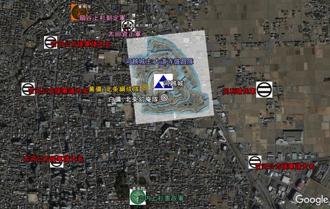 河越夜戦布陣図 久良岐のよし作成