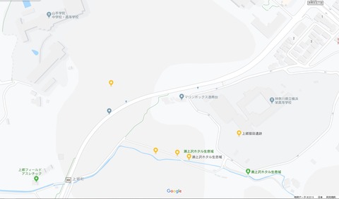 GoogleMap瀬上沢地図登録抹消現状