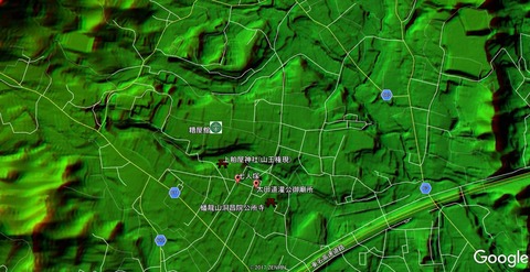 扇谷上杉家糟屋館周辺地形 久良岐のよし