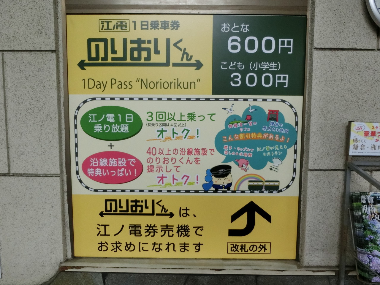 鎌倉 市 内 の 一定 区間 の 電車 や バス が 乗り 放題 に なる きっぷ