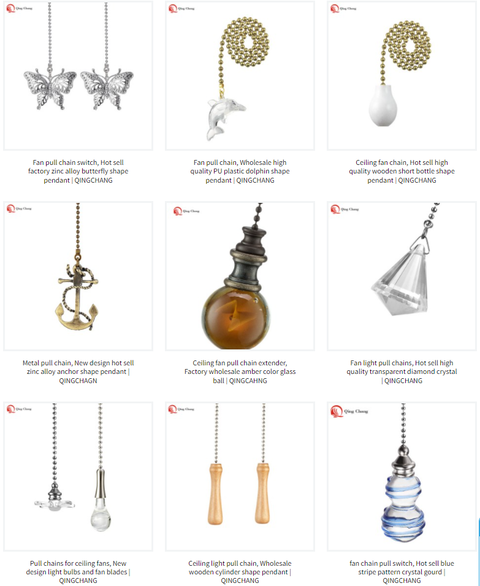 Ceiling fan pull chain