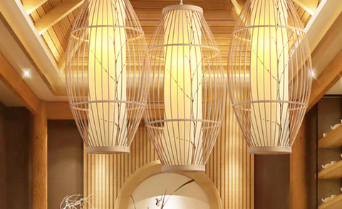 bamboo weaving lamp 1