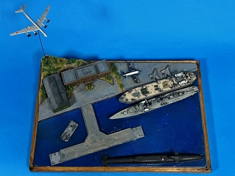 1/700自衛隊基地ジオラマ航空機付 SPS02 1/700 日本海軍基地 – ピット