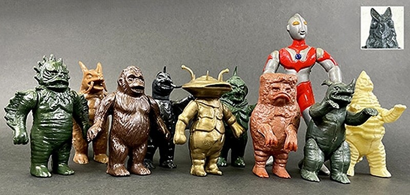 マルサン 未開封怪獣フィギュア 6体セット マルサン 100円 怪獣プラモの逆襲 !! : フクロムシ怪獣なんでも研究所