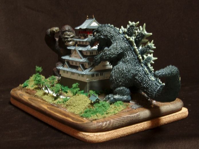 イノウエアーツ 富士山麓の決戦 ガレージキット ガレキ ゴジラ キングコング イノウエアーツ 富士山麓の決戦 ガレージキット ガレキ ゴジラ