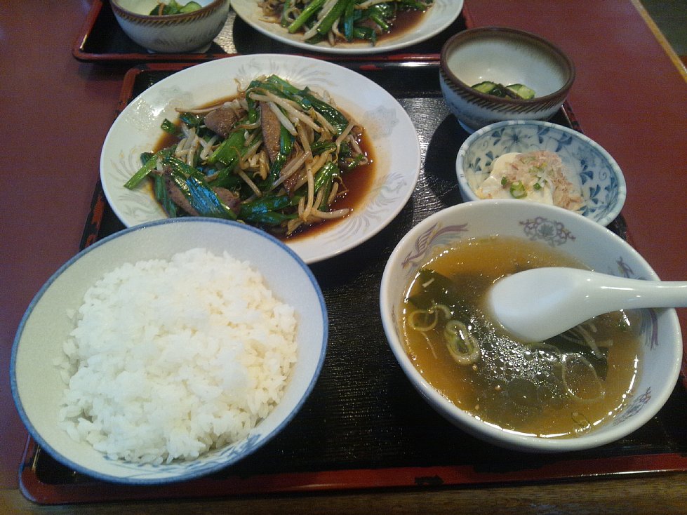 北京料理 竜馬 その5 レバニラ定食と餃子 山形市 山形ランチdeウバーレ