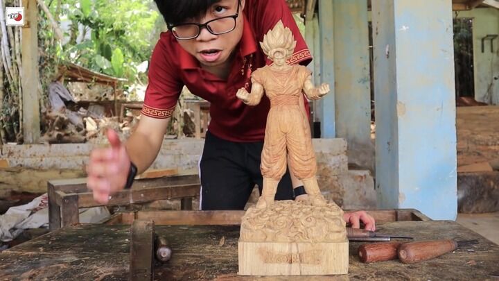 【画像】ベトナムのチー牛「木でフィギュア作ったら人気者になれる...w」ﾆﾁｬｱ←結果