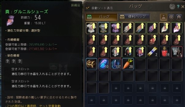 黒い砂漠 スタックための副産物 35スタックで真4グルニルシューズ 一日一記事 黒い砂漠 スタックための副産物 35スタックで真4グルニルシューズ 一日一記事