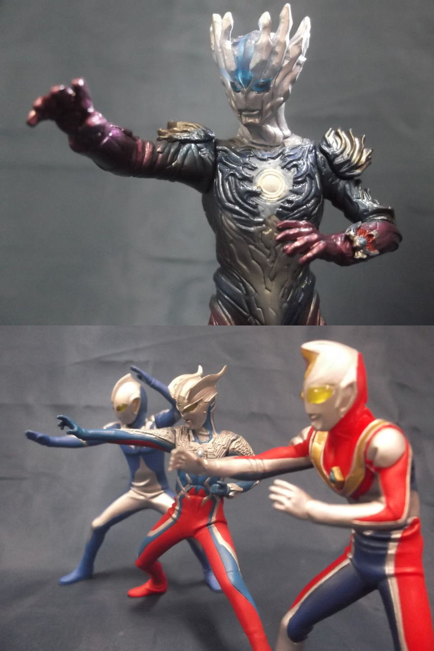ジオラマ ウルトラマン コスモス・ゼロ・ダイナ ジオラマ ウルトラマン
