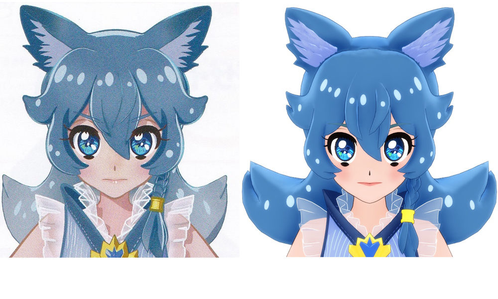 五月雨を公式モデルと比較してみた mmdプリキュア 五月雨を公式モデルと比較してみた mmdプリキュア