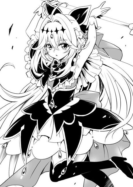 『名探偵プリキュア』矢吹健太朗がキュアアルカナ・シャドウを描いたぞ！！