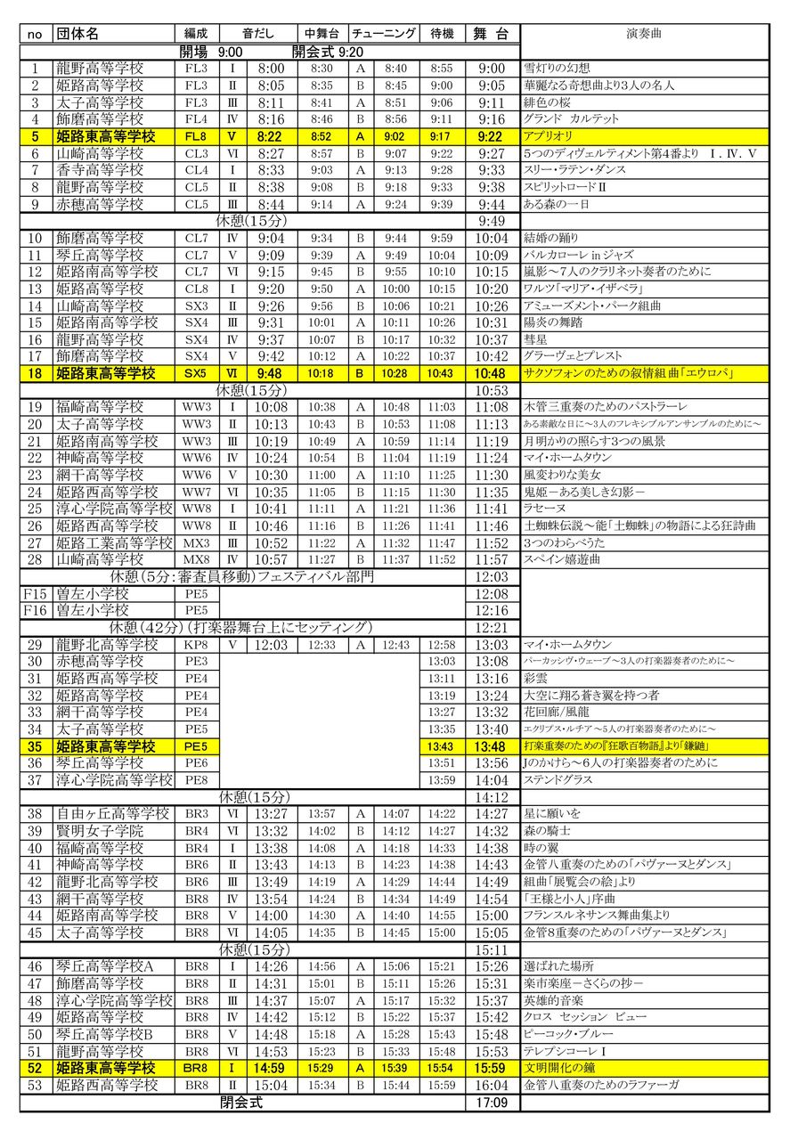 アンサンブルコンテスト 東播大会 東播磨高校吹奏楽部 ひがはりぶらす