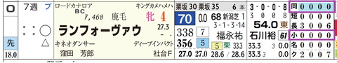 ランフォーヴァウ（「距離実績」「コース実績」）