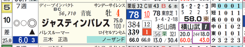 ジャスティンパレス（横山武騎手）