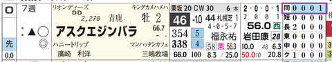 アスクエジンバラ（「距離実績」）