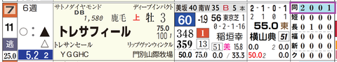 トレサフィール（「距離実績」）