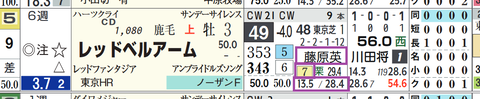 レッドベルアーム(藤原英昭厩舎)
