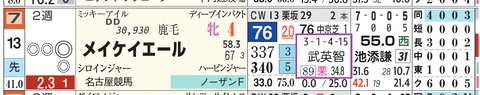 メイケイエール（武英智厩舎）