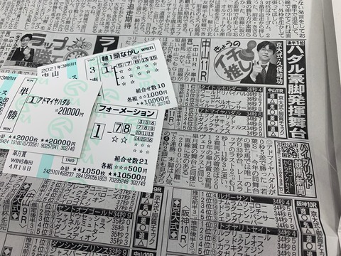 皐月賞の馬券