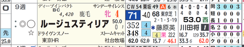 ルージュスティリア（「コース実績」）