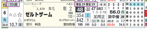 ゼルトザーム（「追切指数」）