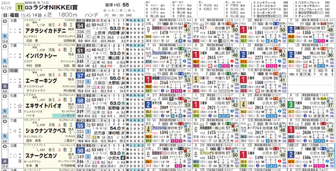ラジオNIKKEI賞の想定１