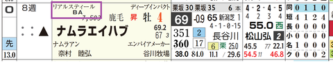 ナムラエイハブ（リアルスティール産駒）