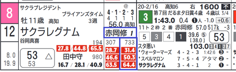 サクラレグナム（赤岡騎手）