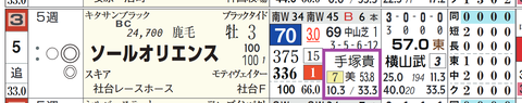 ソールオリエンス(手塚厩舎)