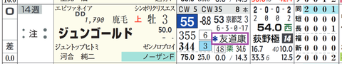 ジュンゴールド（２頭出し以上は「＊」で表示）