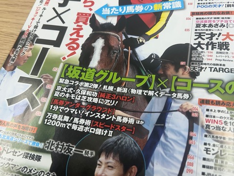 競馬の天才８月号（目次）
