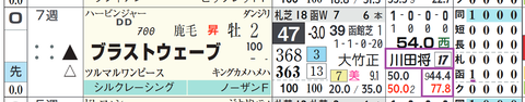 ブラストウェーブ(川田騎手)