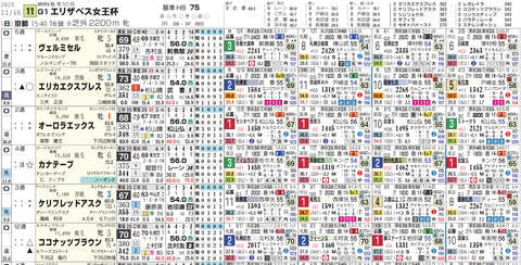 エリザベス女王杯の想定1