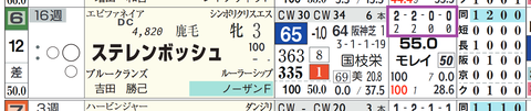 ステレンボッシュ(「全成績」「芝成績」)