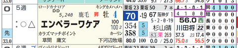 エンペラーワケア（「ダート成績」）