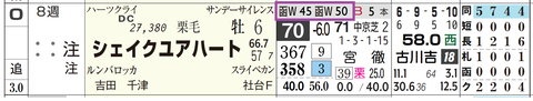 シェイクユアハート(「追切指数」)