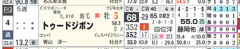 トゥードジボン（「コース実績」）