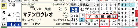 マテンロウレオ（「騎手×厩舎成績」）