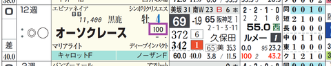 オーソクレース(「重馬場適性」)