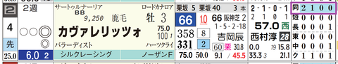 カヴァリレッツォ（「距離実績」）