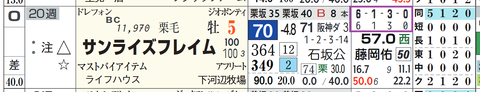 サンライズフレイム（「全成績」「ダート成績」）